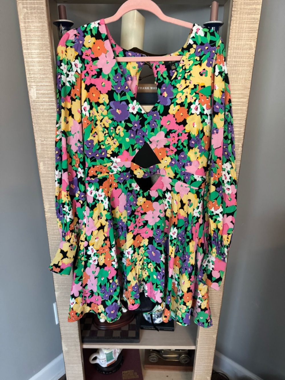 AFRM Floral Mini Dress - Pink, Green, Yellow, Purple, Orange